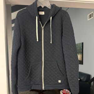 Marine Layer Navy Hoodie with Logo Patch
